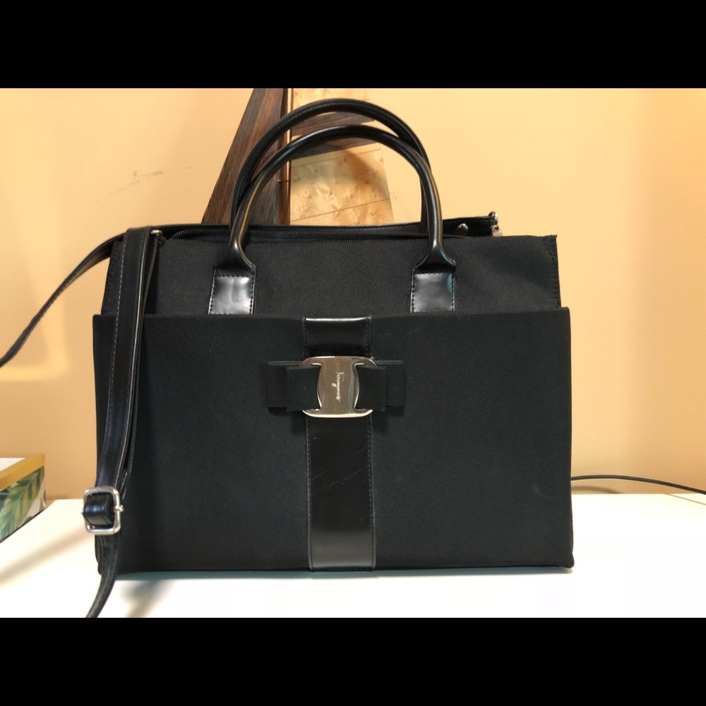 Salvatore Ferragamo canvas tote